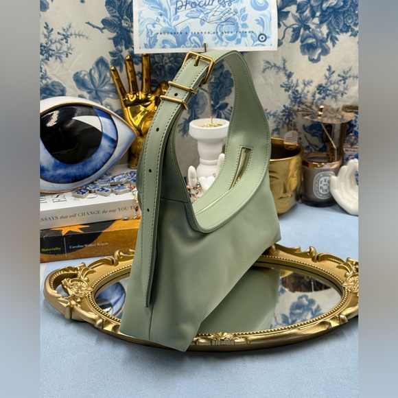 🆕 OROTON 🧿 NWOT Cinder Mini Baguette Shoulder Bag, Agave Green - Picture 3 of 12